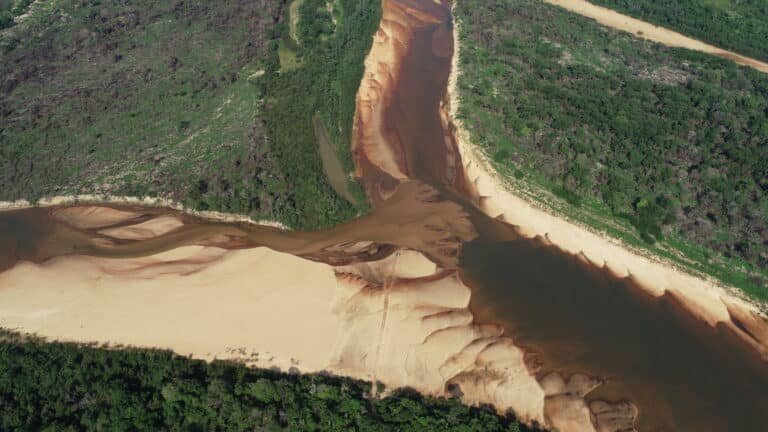 Encontro do Rio Formoso com Javaés, município de Lagoa da Confusão, Tocantins. Foto: Cimi, 2021